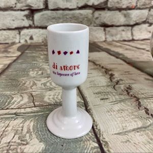 Di Amore Liquors of Love Ceramic Footed Shot Glass